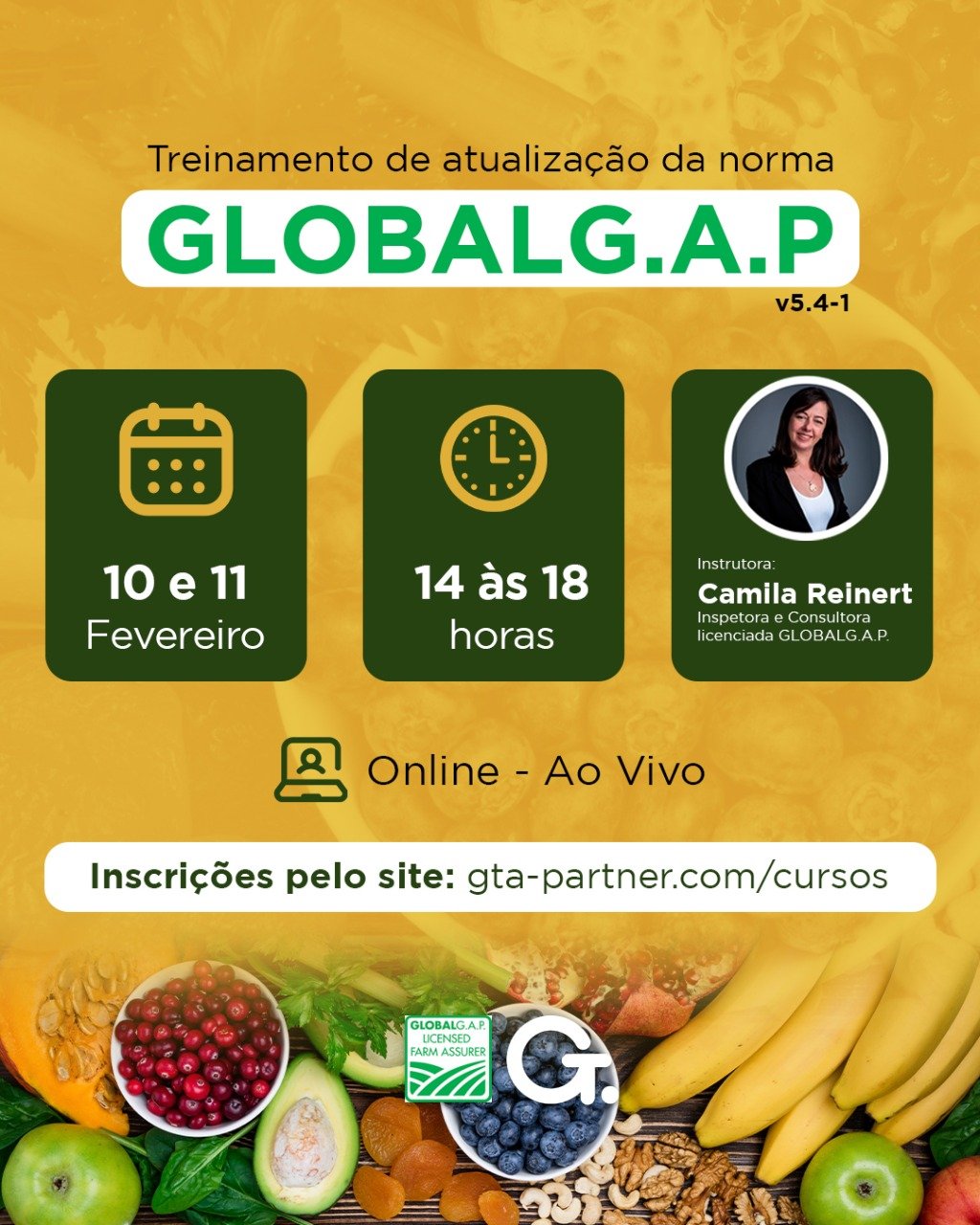 Treinamento de atualização da norma GLOBALG.A.P v5.4-1